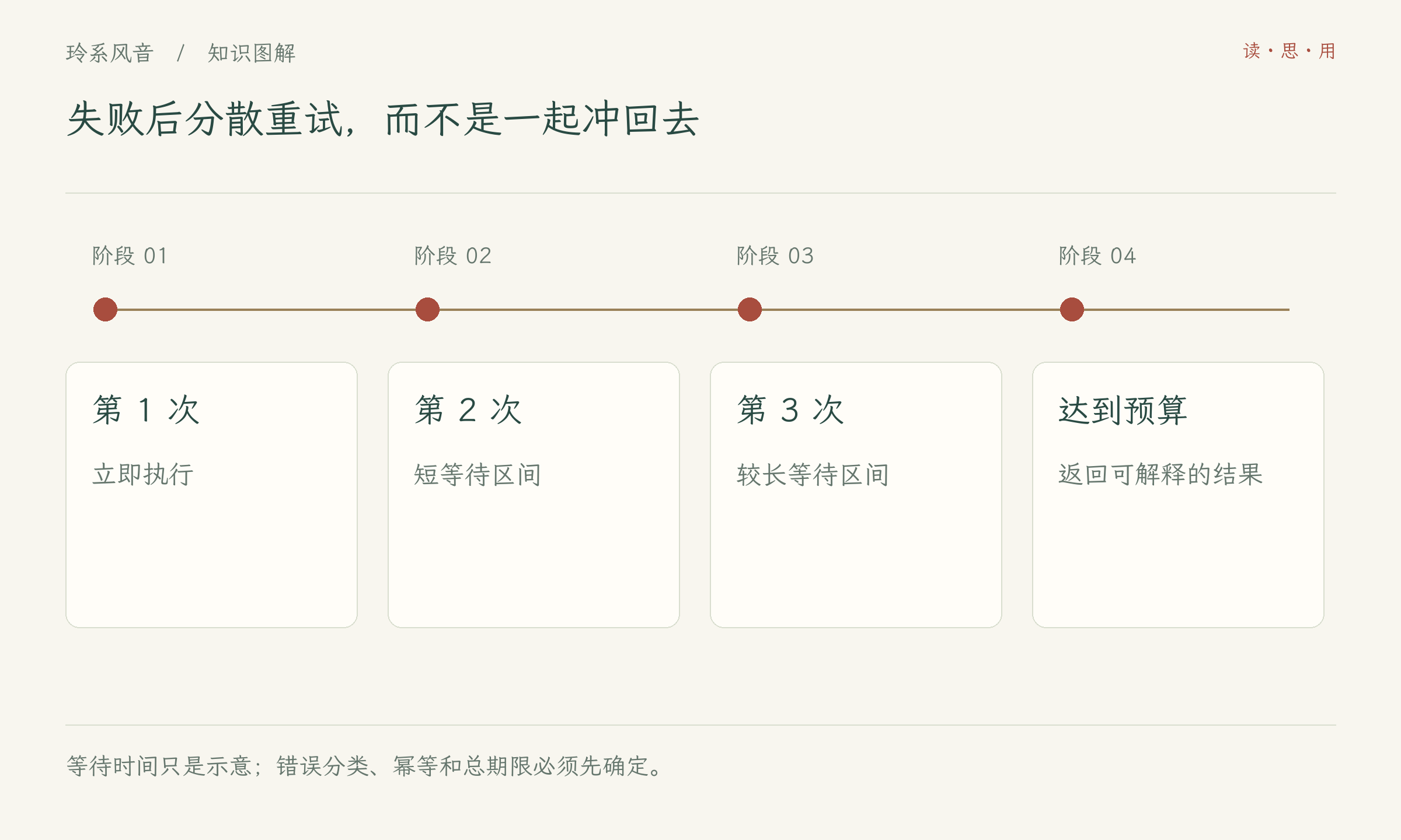 失败后分散重试,而不是一起冲回去